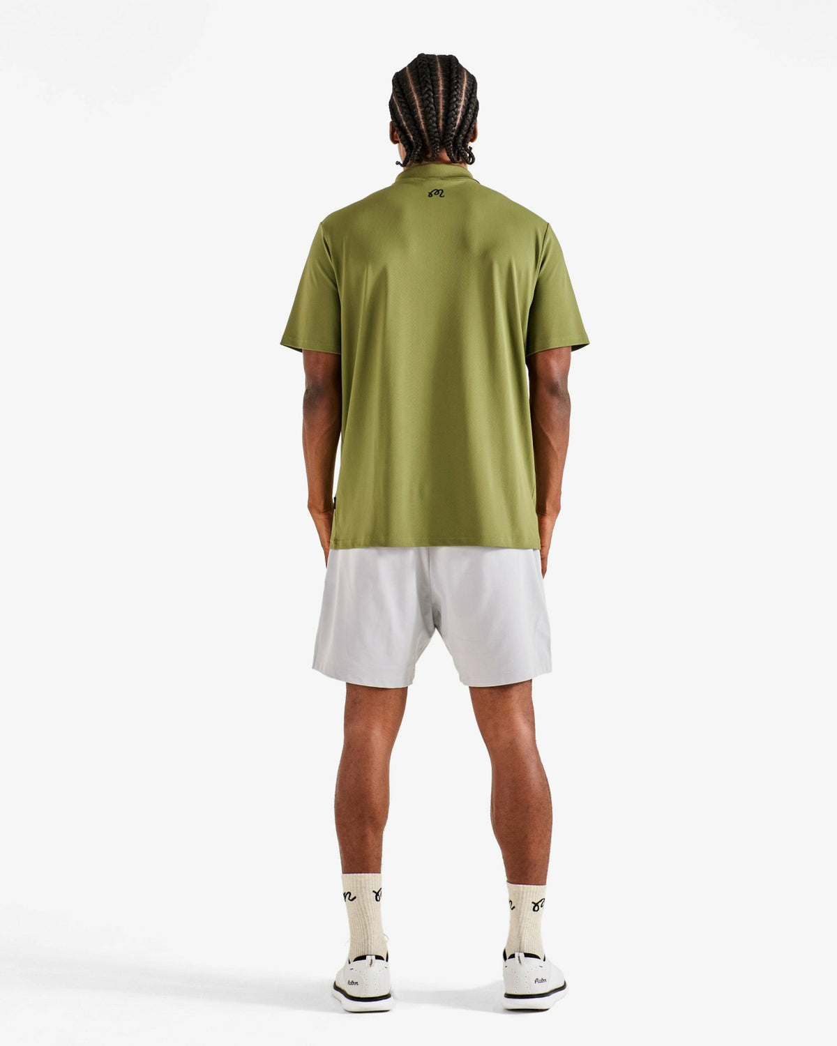 Block Placket Polo - Military Green Malbon Men