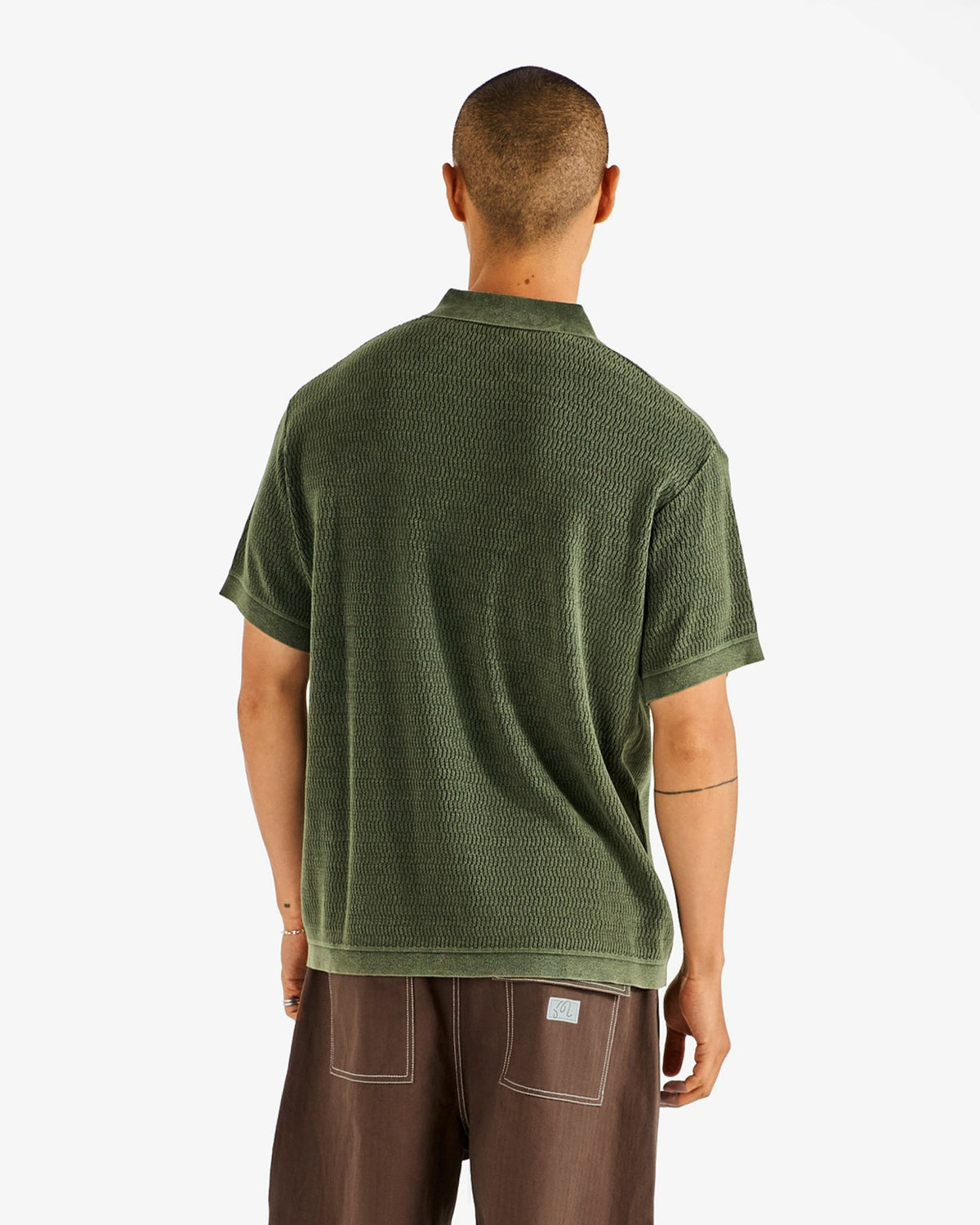 Brickwork Polo - Rifle Green Malbon Men