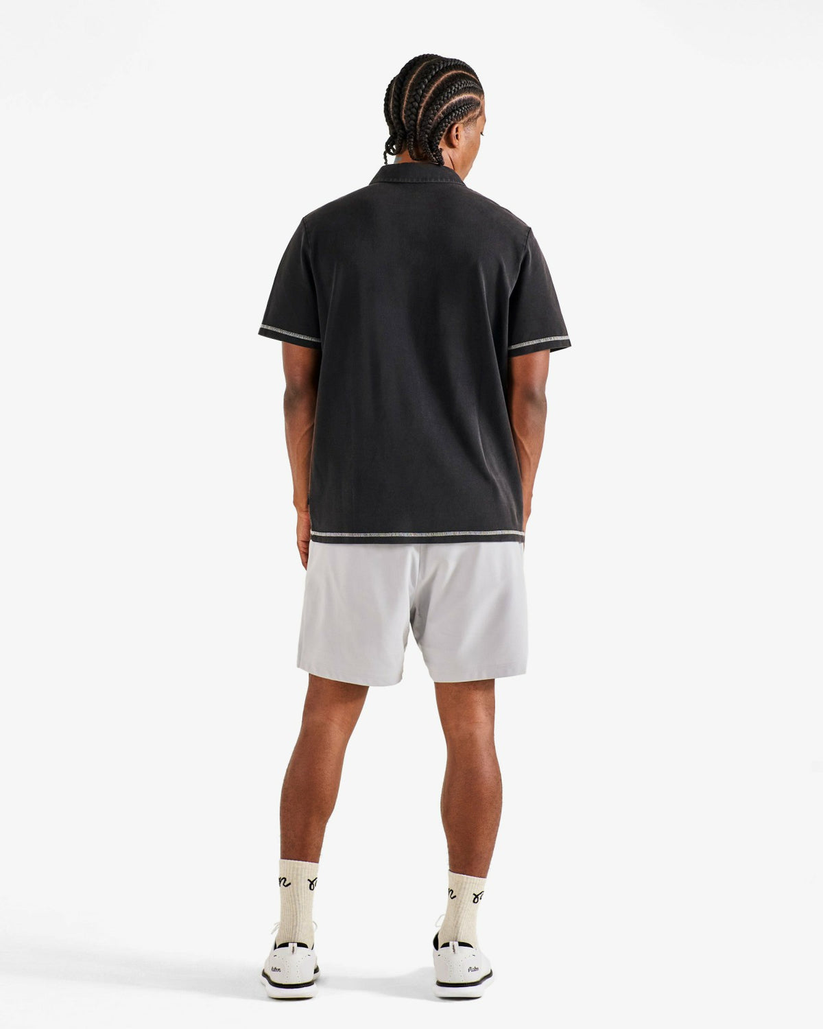 Fairway Overdyed Polo - Black Malbon Men