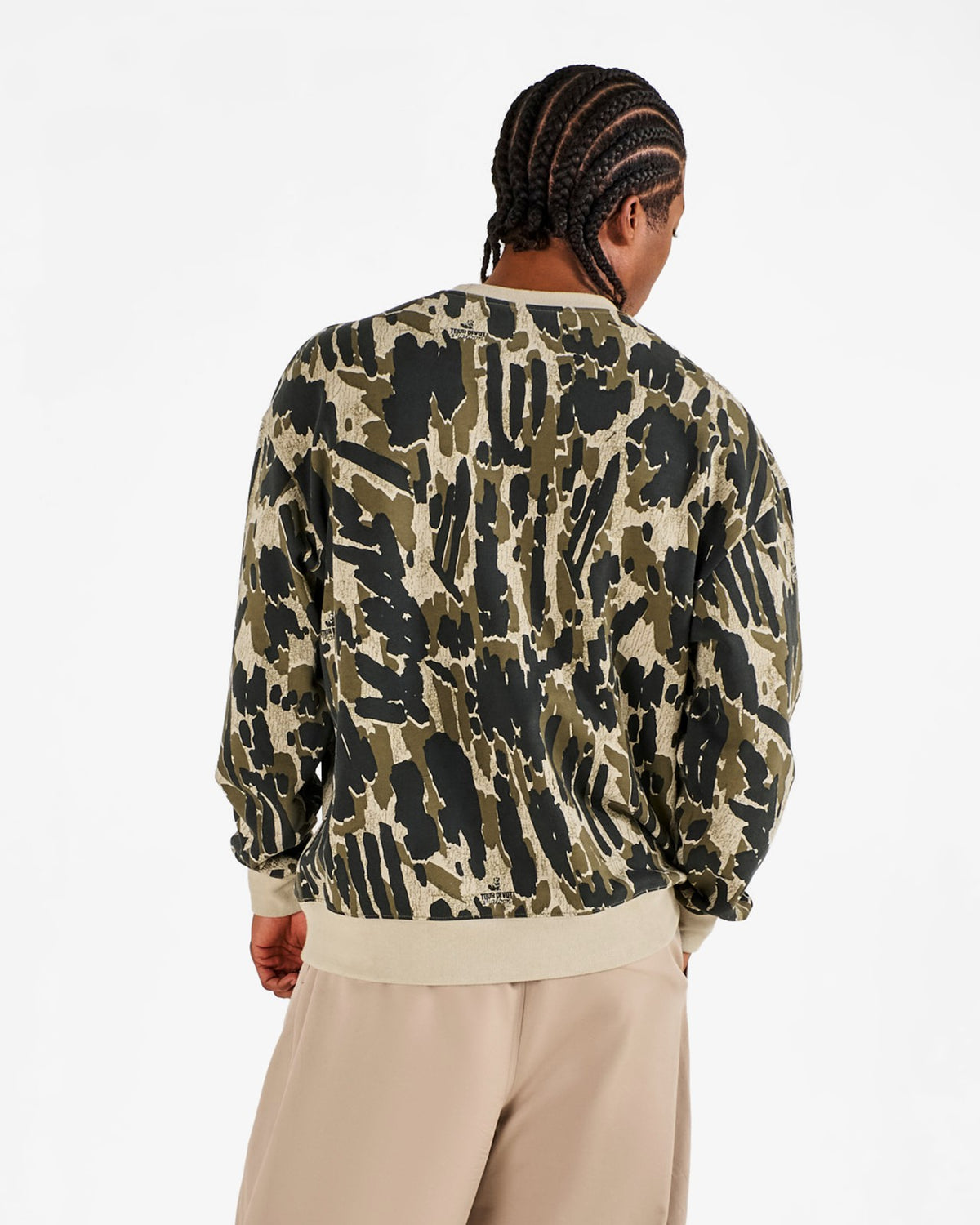 Range Tour Divot Camo Sweatshirt - Bark Camo Malbon Men
