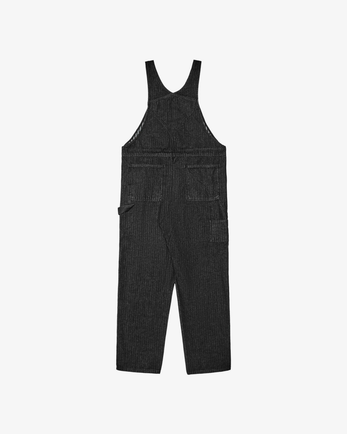 Foreman Overall - Black Stone Washed Denim Malbon Men