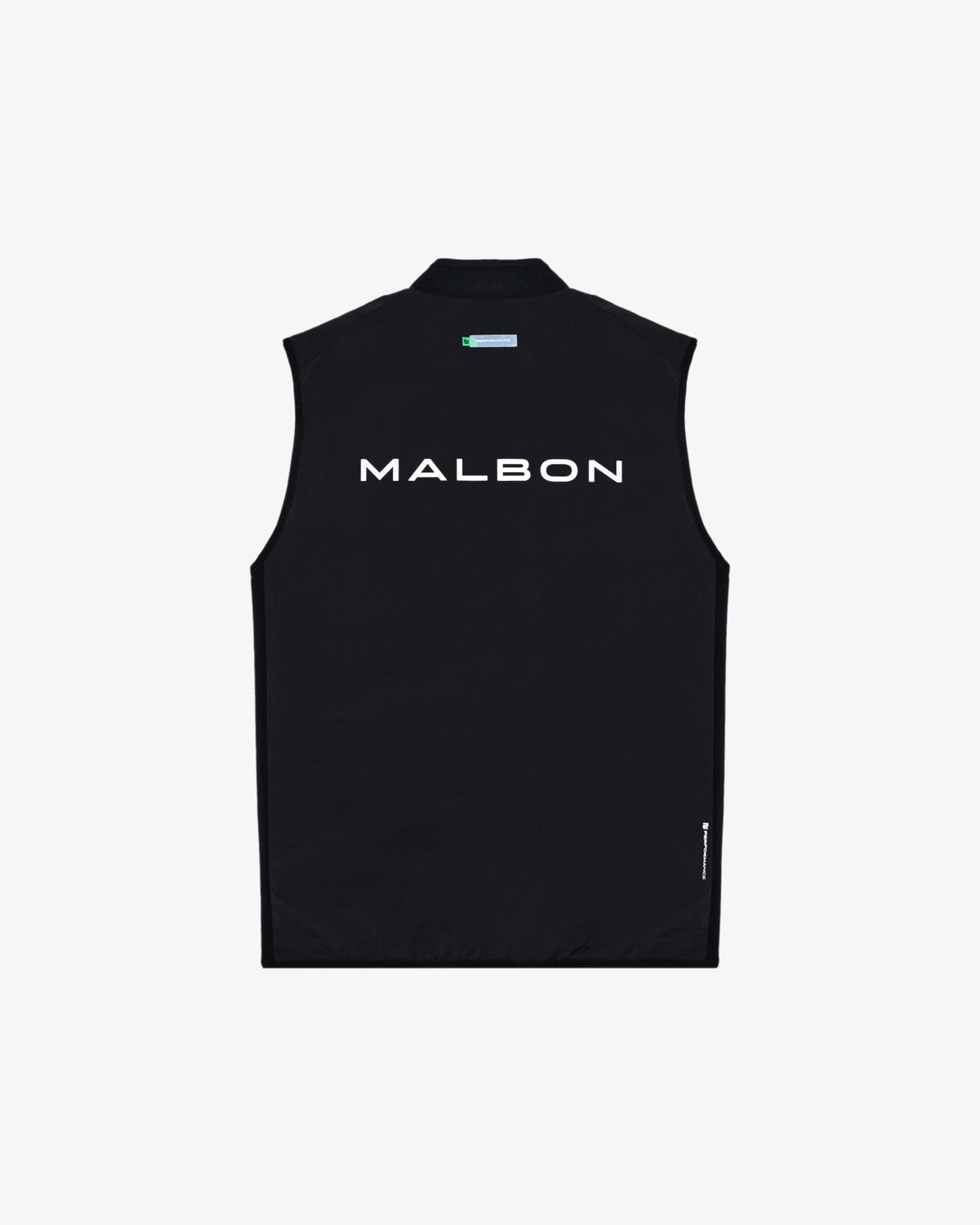 Performance Ribbed Panel Vest - Black Malbon Men