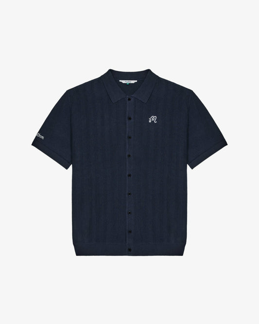 Crosscut Polo - Blueberry Malbon Men