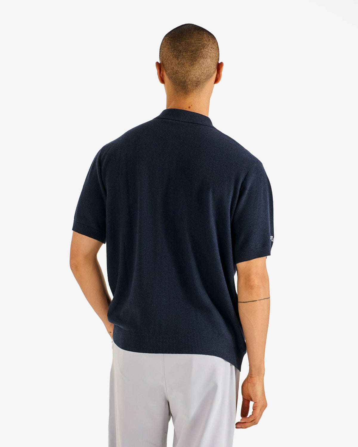 Crosscut Polo - Blueberry Malbon Men