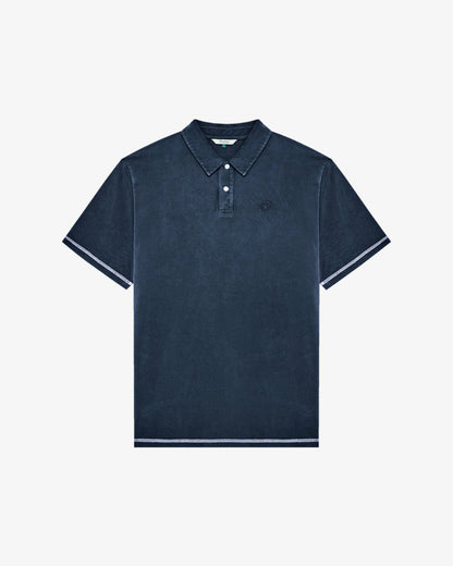 Fairway Overdyed Polo - Blueberry Malbon Men