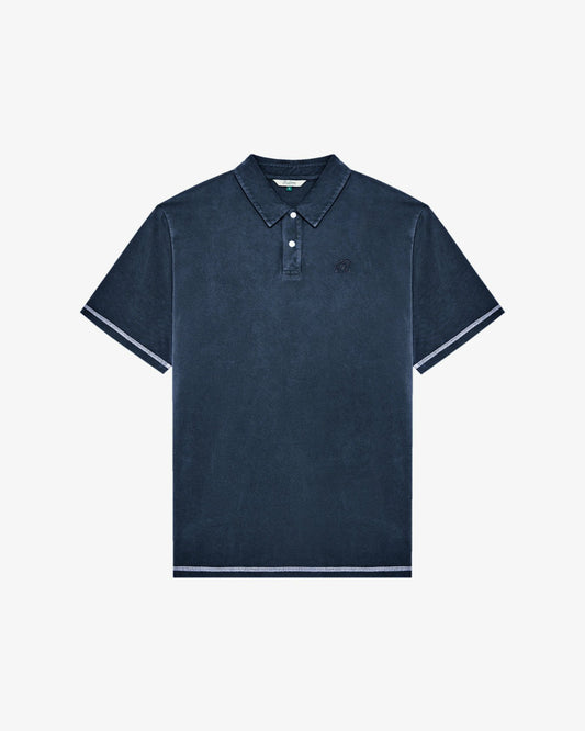 Fairway Overdyed Polo - Blueberry Malbon Men