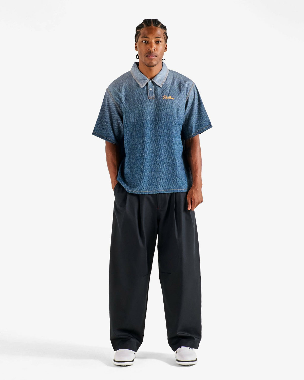 Ironfade Polo - Dusty Navy Malbon Men