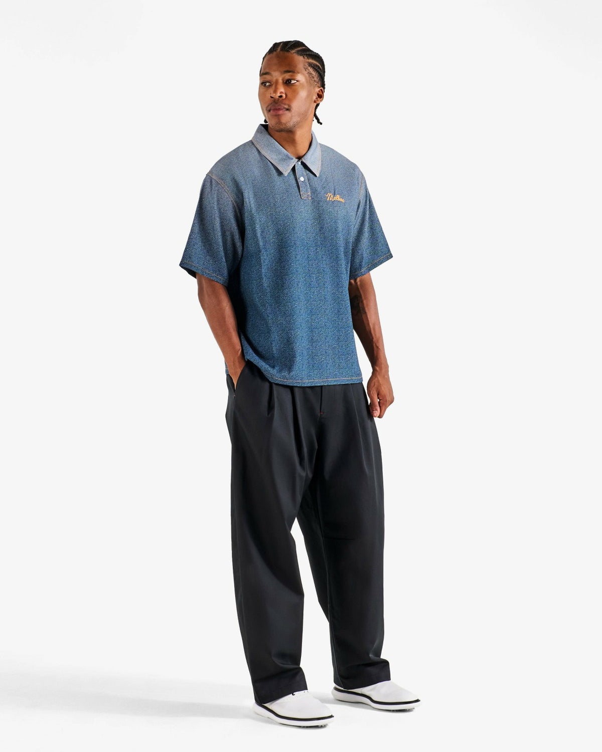 Ironfade Polo - Dusty Navy Malbon Men