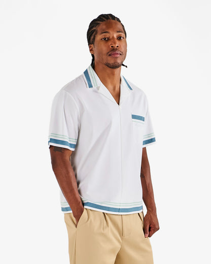 Ventura Camp Shirt - White Malbon Men