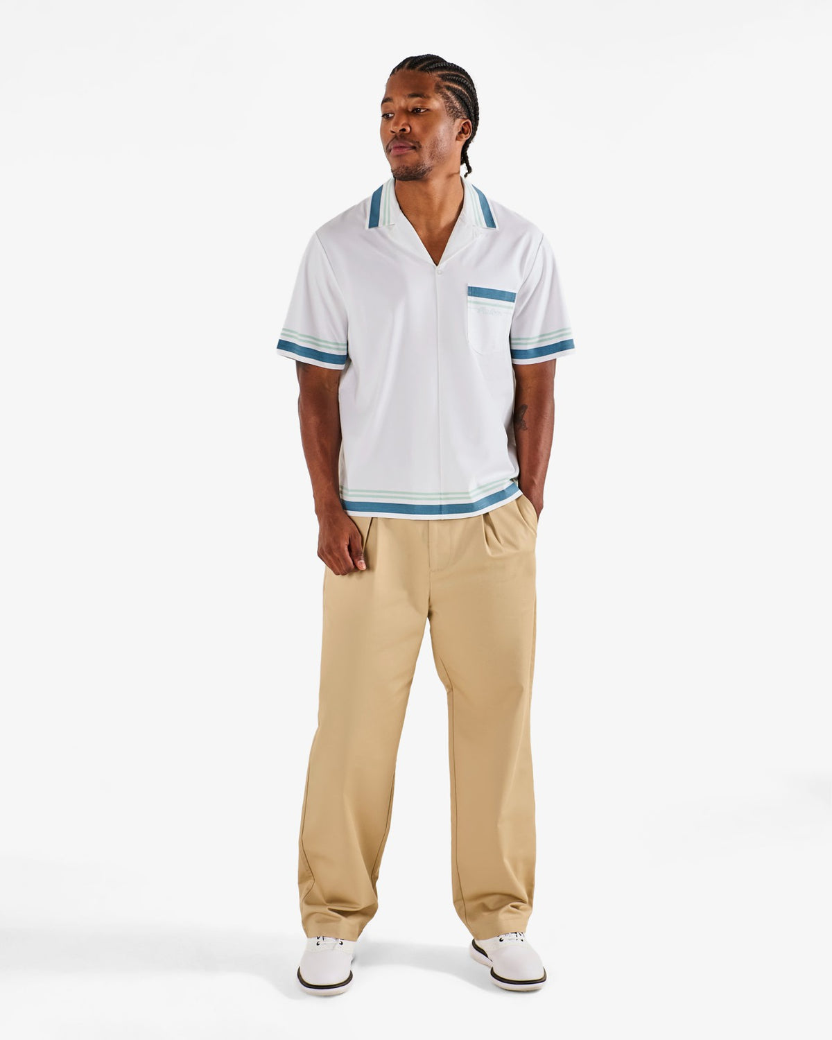 Ventura Camp Shirt - White Malbon Men