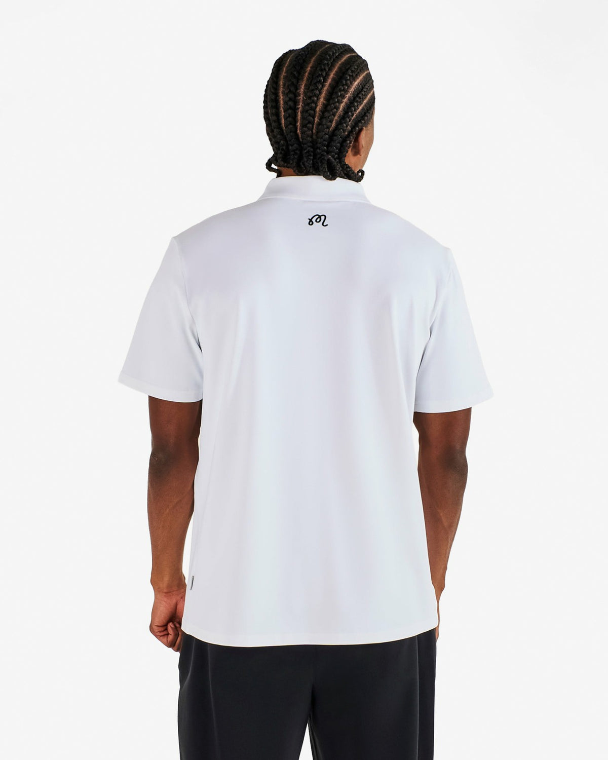 Block Placket Polo - White Malbon Men