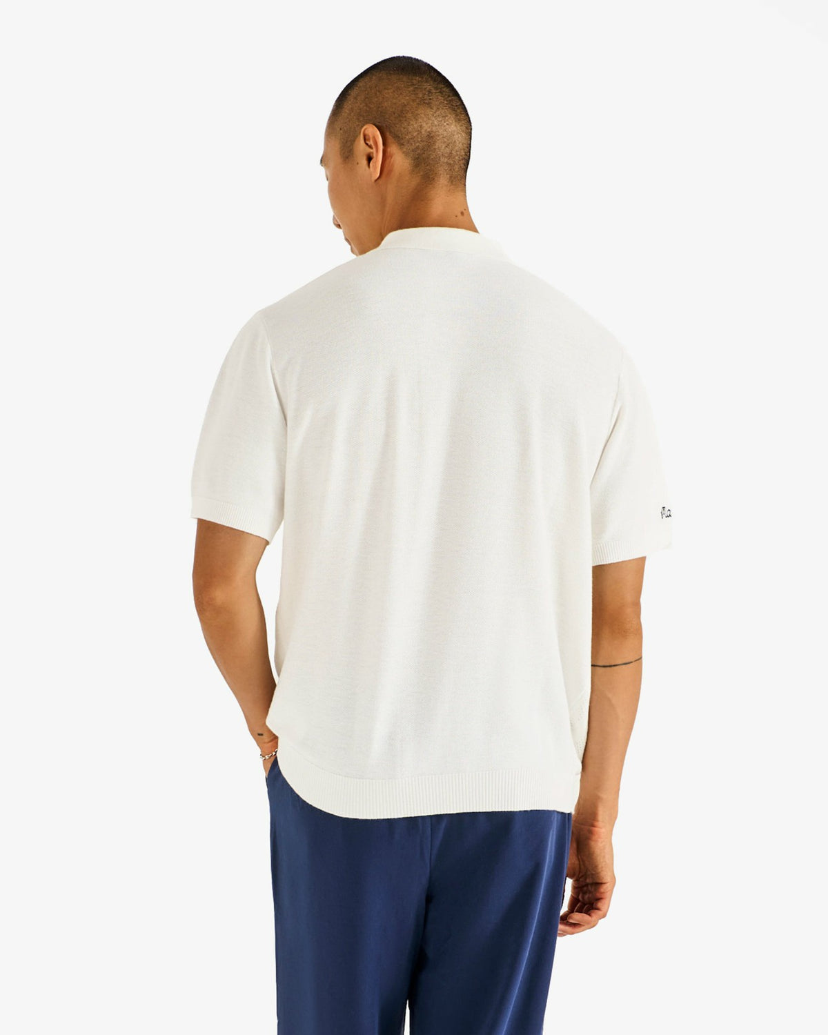 Crosscut Polo - Ivory Malbon Men