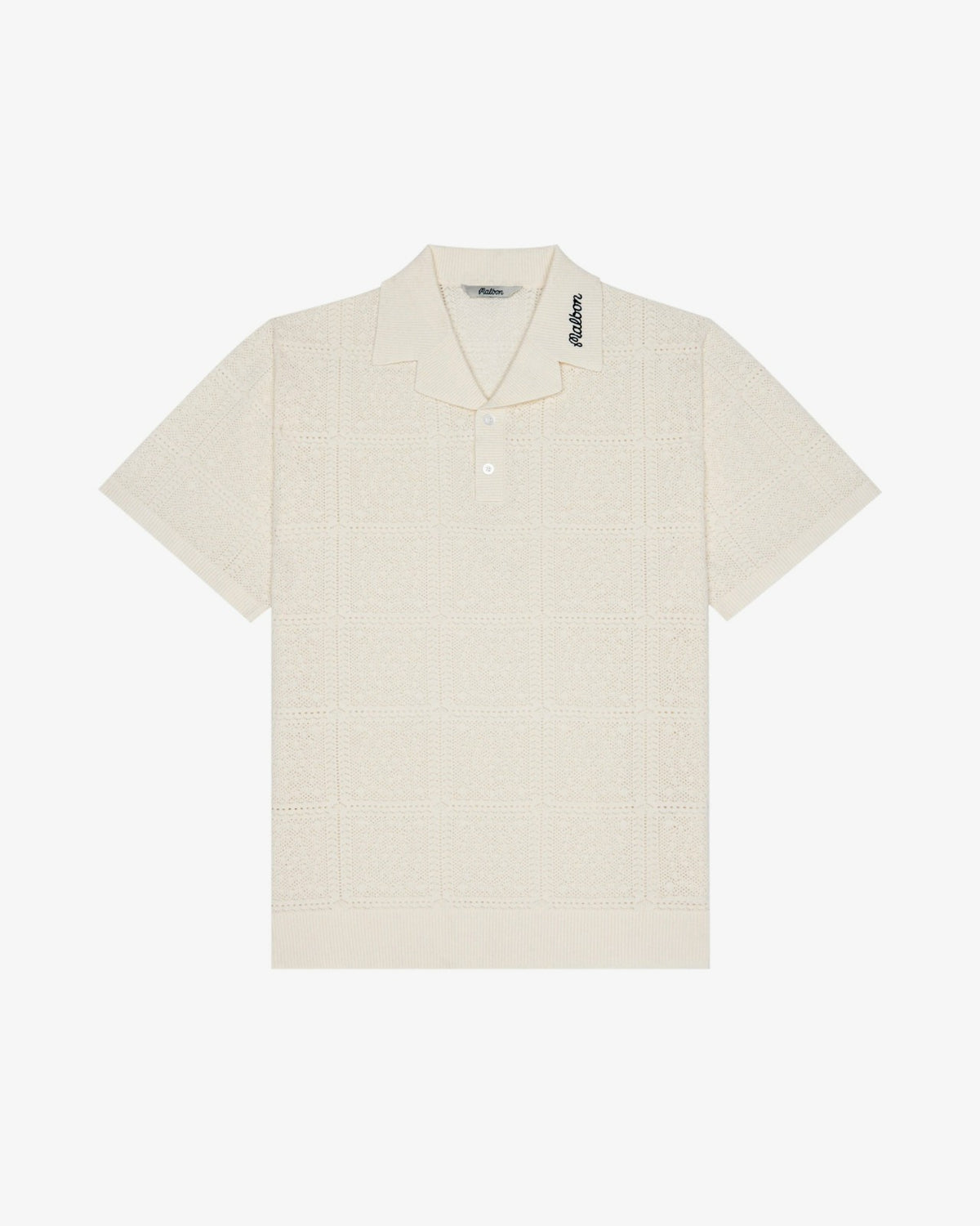 Resort Crochet Polo - Ivory Malbon Men