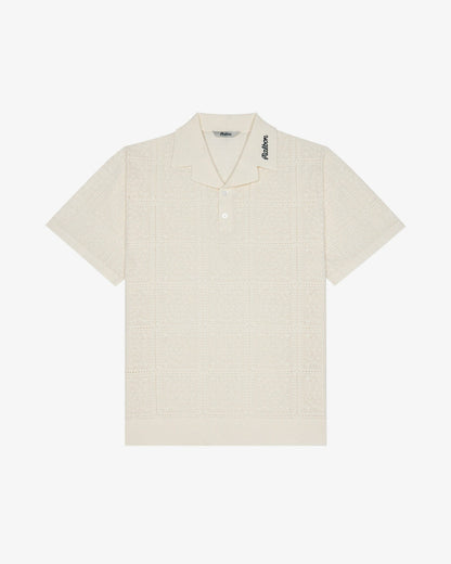 Resort Crochet Polo - Ivory Malbon Men