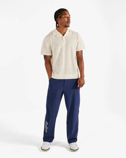 Resort Crochet Polo - Ivory Malbon Men