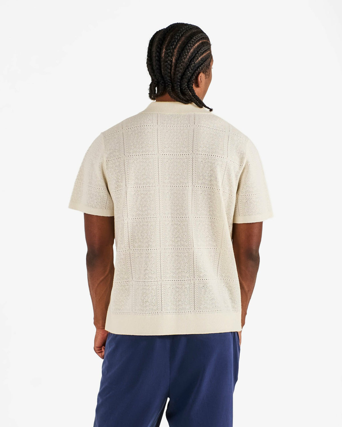 Resort Crochet Polo - Ivory Malbon Men