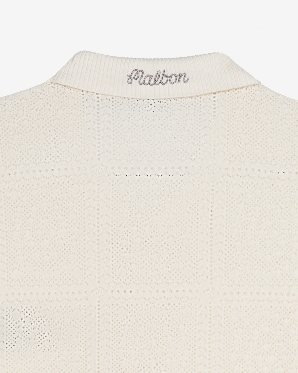 Resort Crochet Cardigan - Whisper White Malbon Men