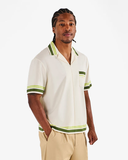 Ventura Camp Shirt - Cream Malbon Men