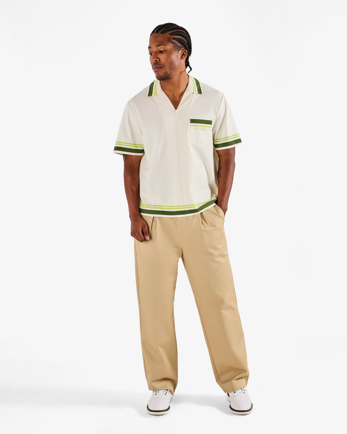 Ventura Camp Shirt - Cream Malbon Men