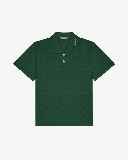 Resort Crochet Polo - Green Malbon Men