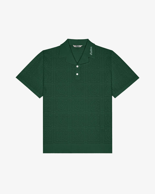 Resort Crochet Polo - Green Malbon Men