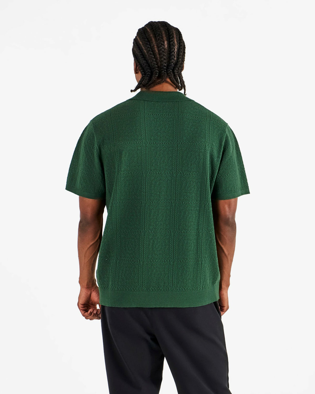Resort Crochet Polo - Green Malbon Men
