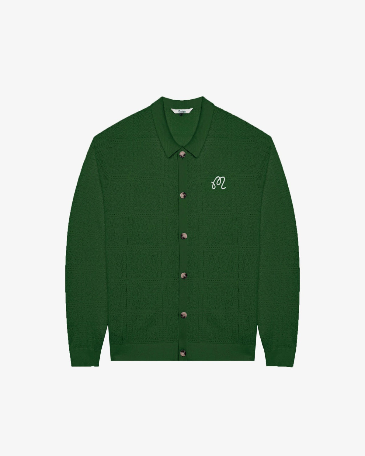 Resort Crochet Cardigan - Garden Green Malbon Men