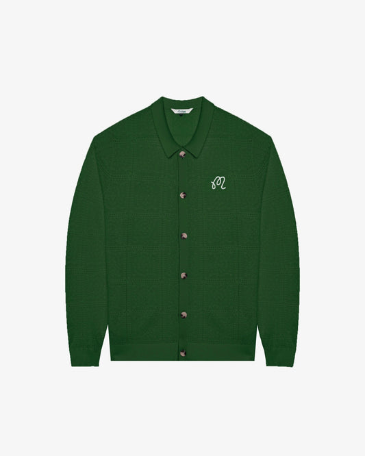 Resort Crochet Cardigan - Garden Green Malbon Men