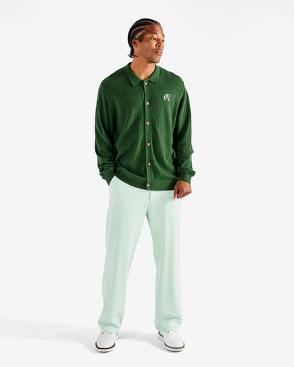 Resort Crochet Cardigan - Garden Green Malbon Men