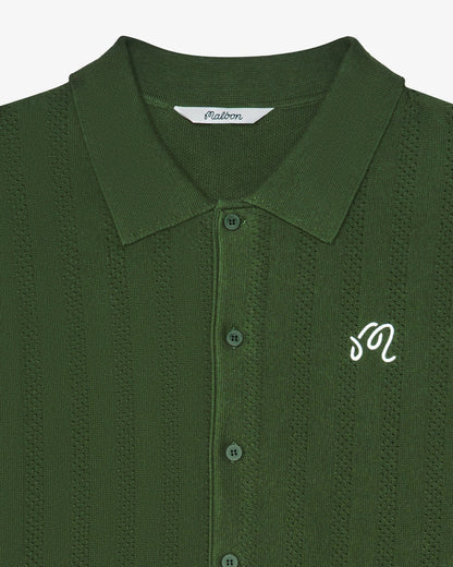 Crosscut Polo - Rifle Green Malbon Men