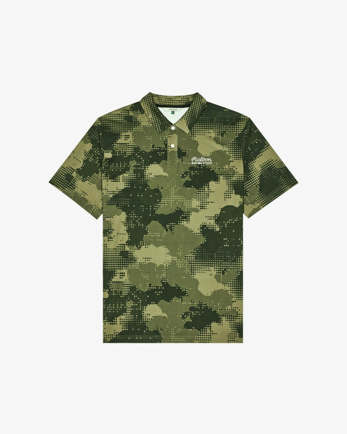 Arsham Fairway Stealth Polo - Olive Stealth Camo Malbon Men