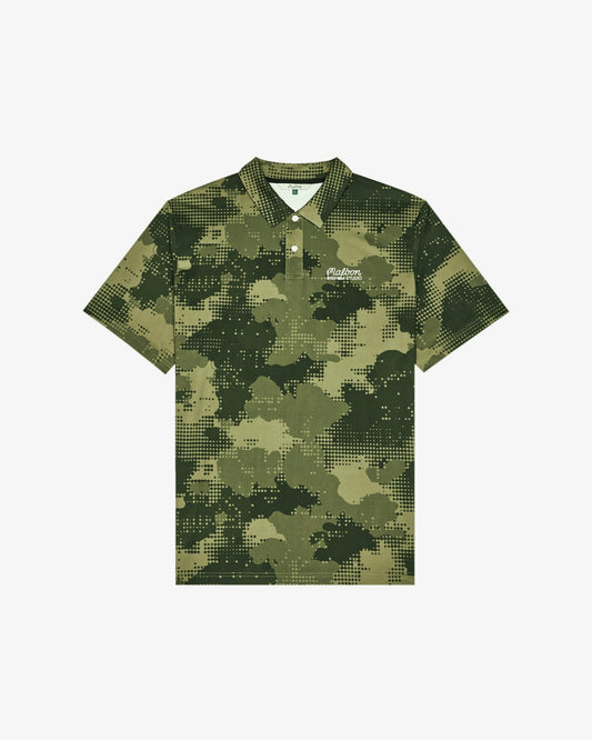 Arsham Fairway Stealth Polo - Olive Stealth Camo Malbon Men