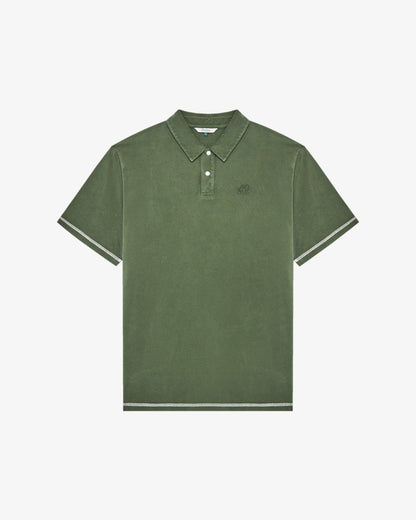 Fairway Overdyed Polo - Rifle Green Malbon Men