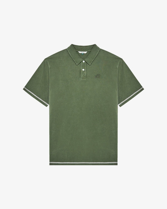 Fairway Overdyed Polo - Rifle Green Malbon Men