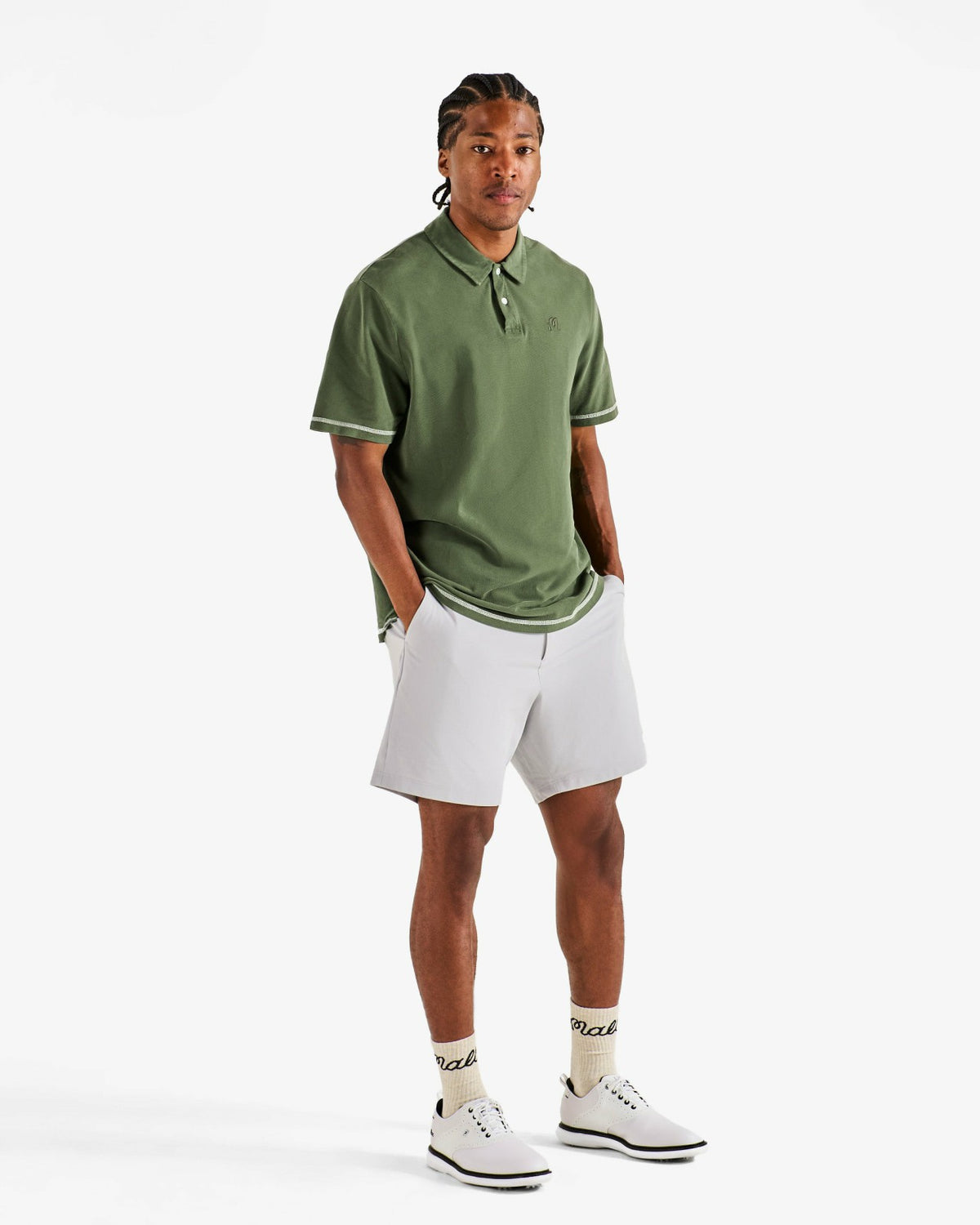 Fairway Overdyed Polo - Rifle Green Malbon Men