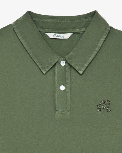 Fairway Overdyed Polo - Rifle Green Malbon Men
