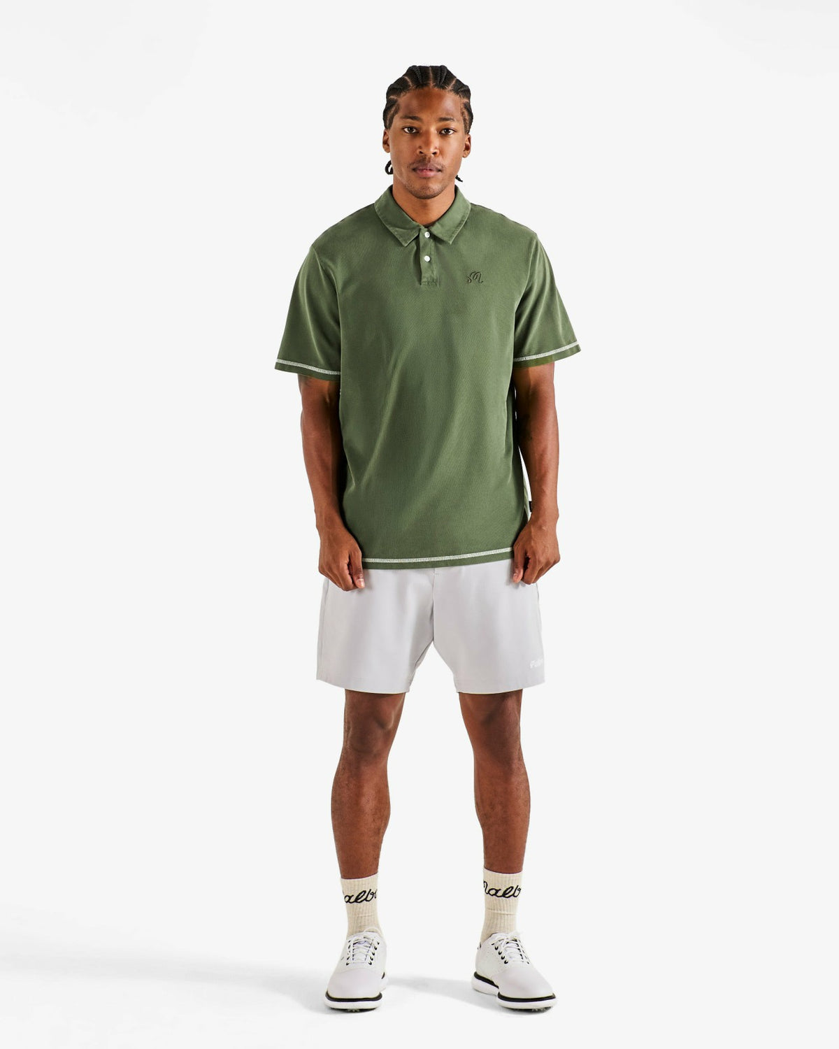 Fairway Overdyed Polo - Rifle Green Malbon Men