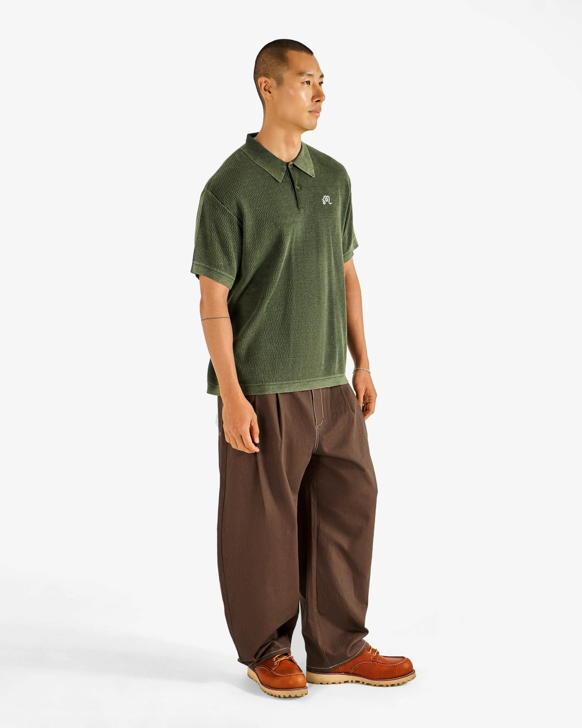Brickwork Polo - Rifle Green Malbon Men