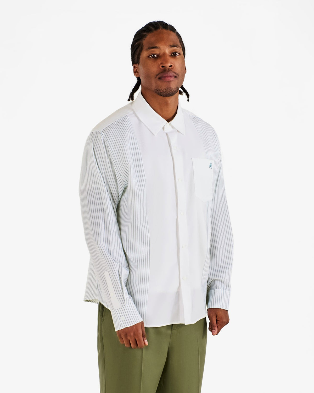 Montecristo Shirt - White / Light Blue Malbon Men