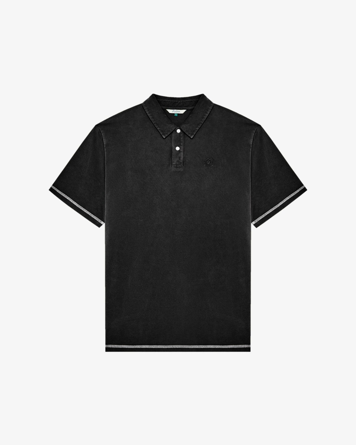 Fairway Overdyed Polo - Black Malbon Men
