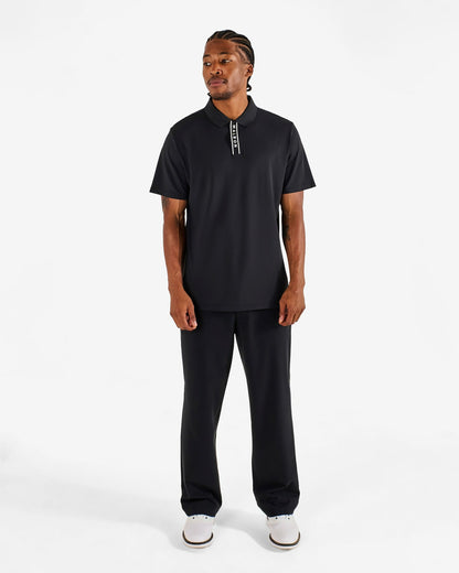 Block Placket Polo - Black Malbon Men