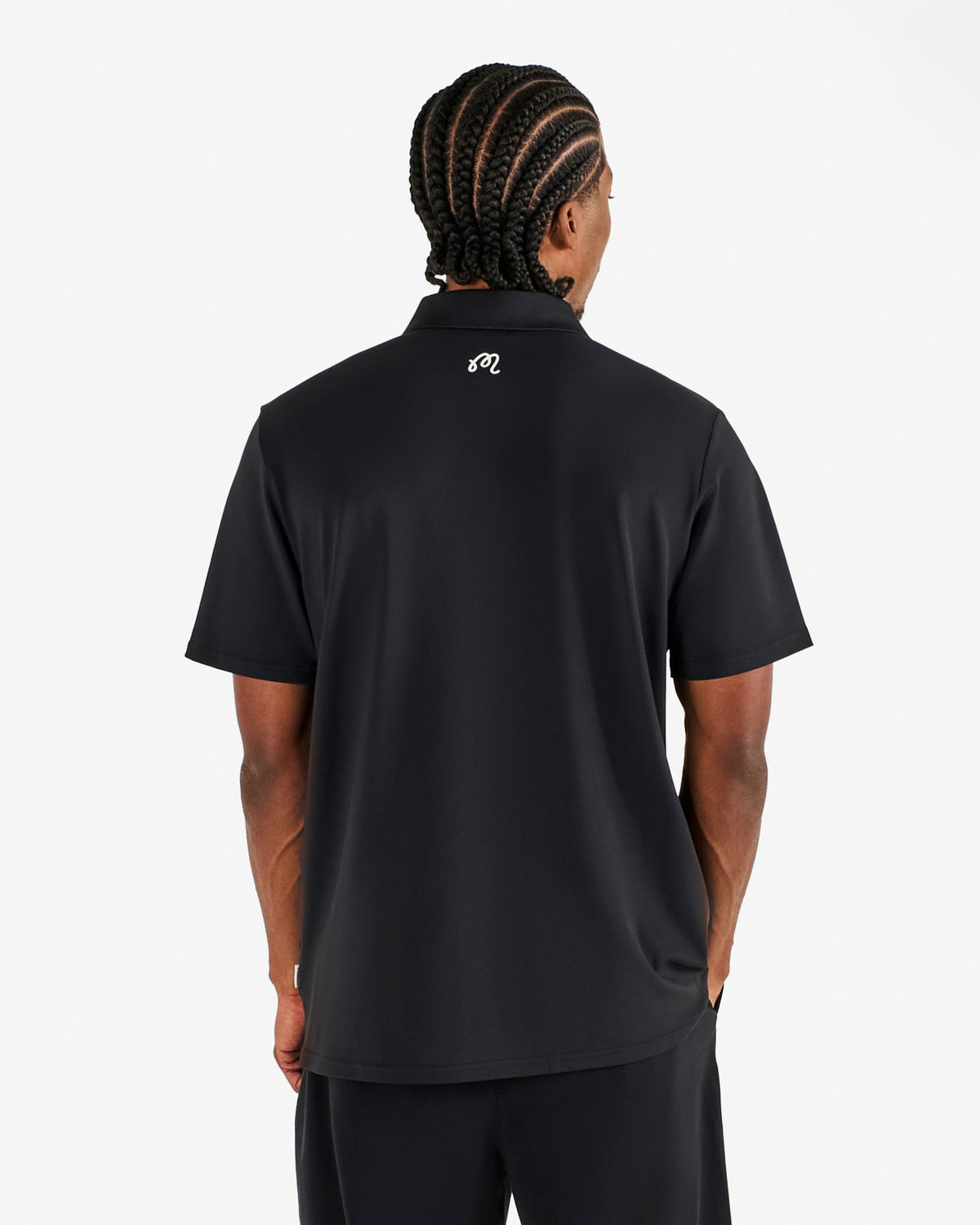 Block Placket Polo - Black Malbon Men