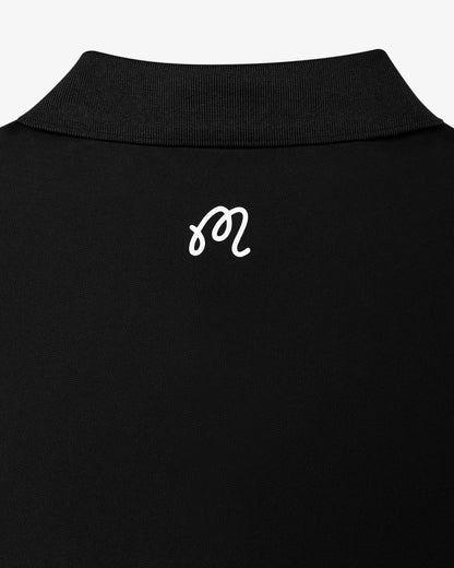 Block Placket Polo - Black Malbon Men