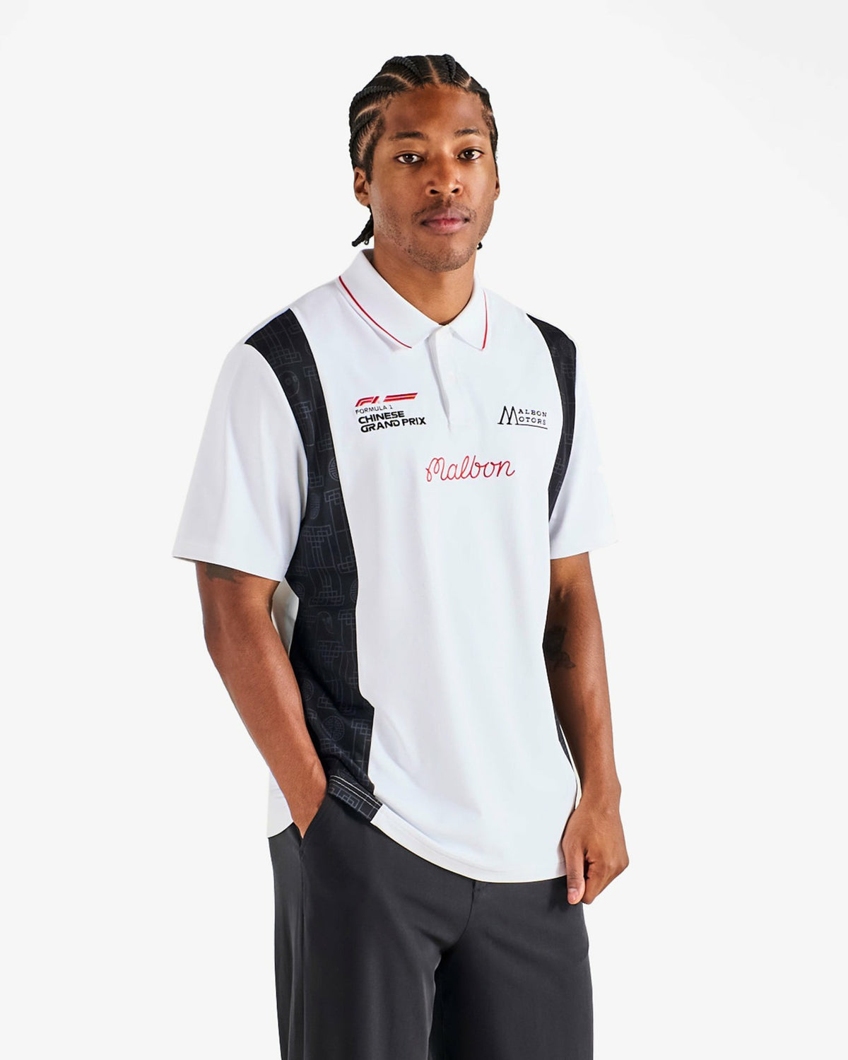 Forge Polo - White Malbon Men
