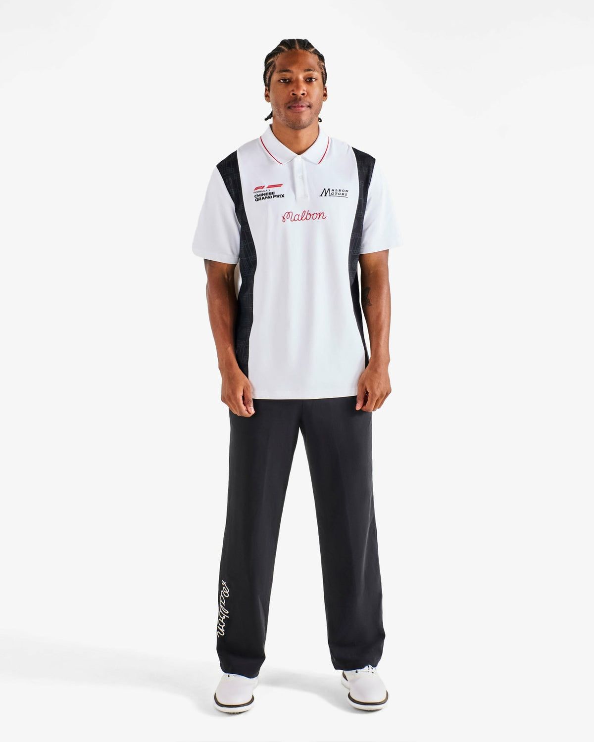 Forge Polo - White Malbon Men