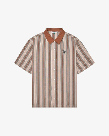 Grateful Dead Stealie Blanket Polo - Brown Malbon Men