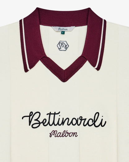 Bettinardi Knit Polo - Egret Malbon Men