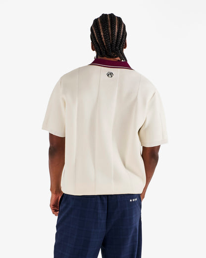 Bettinardi Knit Polo - Egret Malbon Men