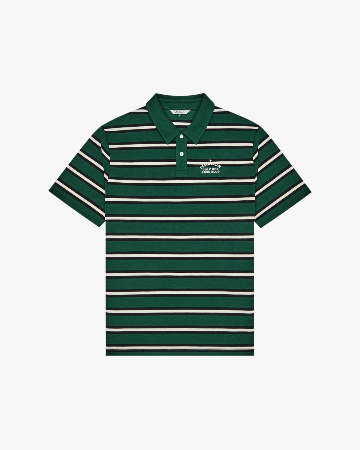 Fairway Bass Club Polo - Forest Stripe Malbon Men