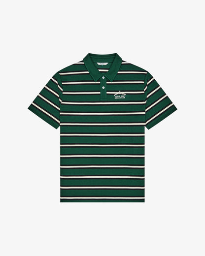 Fairway Bass Club Polo - Forest Stripe Malbon Men